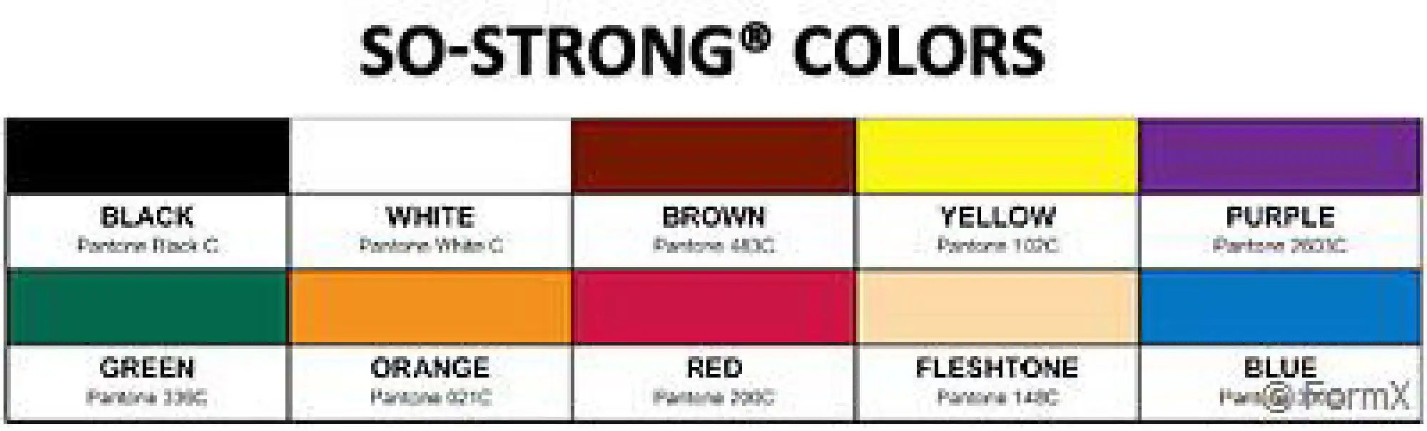 SO-Strong Color chart